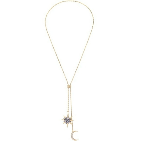 J&E Bijou Jewelry - 🔴Sale🔴Star & Moon Crystal Pendant Vtg Necklace